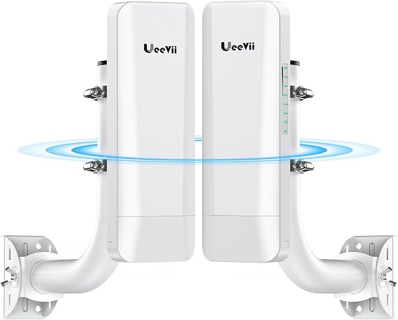 UeeVii CPE453 Wireless Bridge Outdoor Point to Point & 2-Pack Bridge Bracket