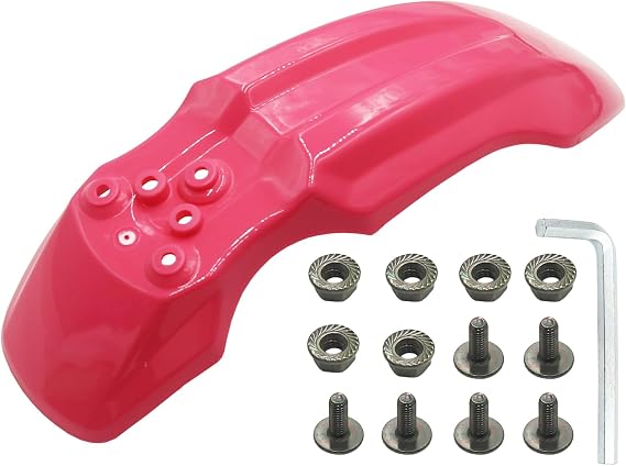 Plastic Front Wheel Mud Guard Fender XR50 CRF50 Style 107cc 110cc 125cc PIT PRO Trail Dirt Bike Thumpstar (Pink)