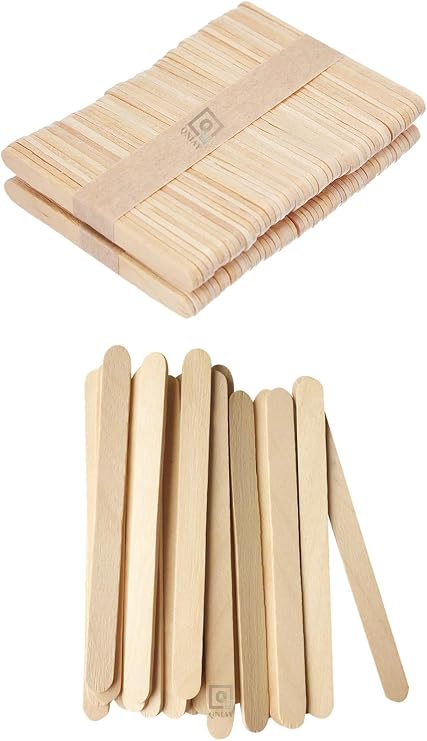 Practical 50's Natural Wood Ice Cream Stick | Wood Magnum Ice Cream Stick 50's Pack