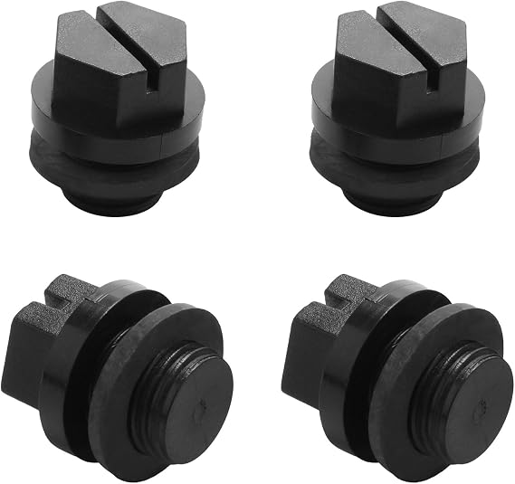SPX1700FG Pool Pump Pipe Plug Drain Plugs with Gaskets (4 Pack) Fits for Hayward Pool Cleaner Pumps & Power-flo LX Pump Series for Swimming Pool Maintenance, Home Improvement Necessities