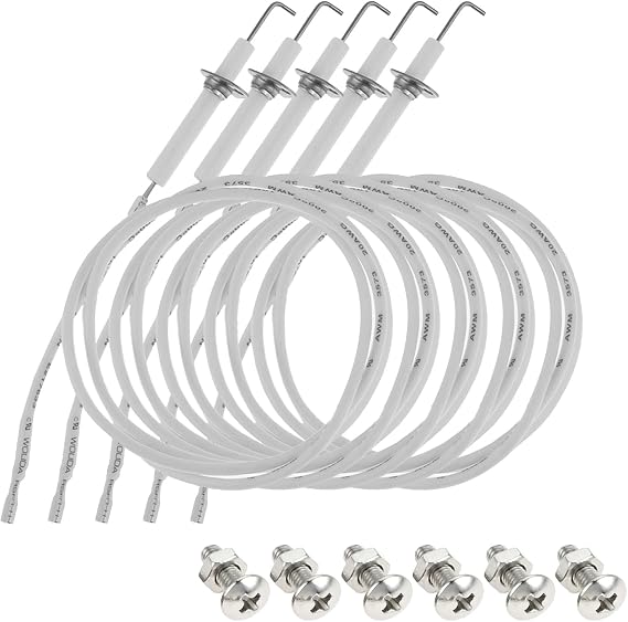 Yetaha 5Pcs Grill Igniter Wire Ceramic Electrode Replacement for Gas Grills