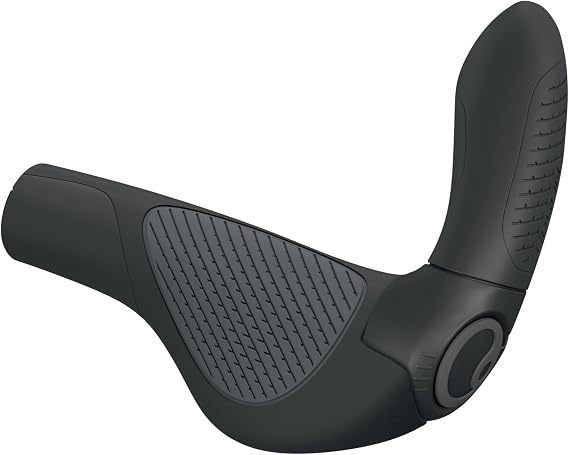 Ergon GP4 Evo Bicycle Grips | Four-Finger Rubberized Bar End, Adjustable Angle, Large Size, Enhanced Comfort & Stability, Eco-Friendly Cycling Accessory