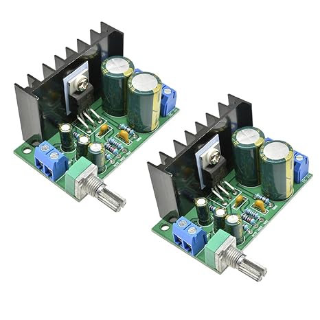 HiLetgo 2pcs TDA2050 Mono Audio Amplifier Module Digital Mono Amplifier Board AMP DC/AC 5-24V Output 5W-120W for Speaker