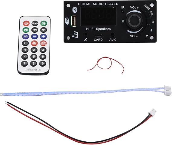 Bluetooth Amplifier Decoder Board MP3 Decoder Board with Remote Control Accessory