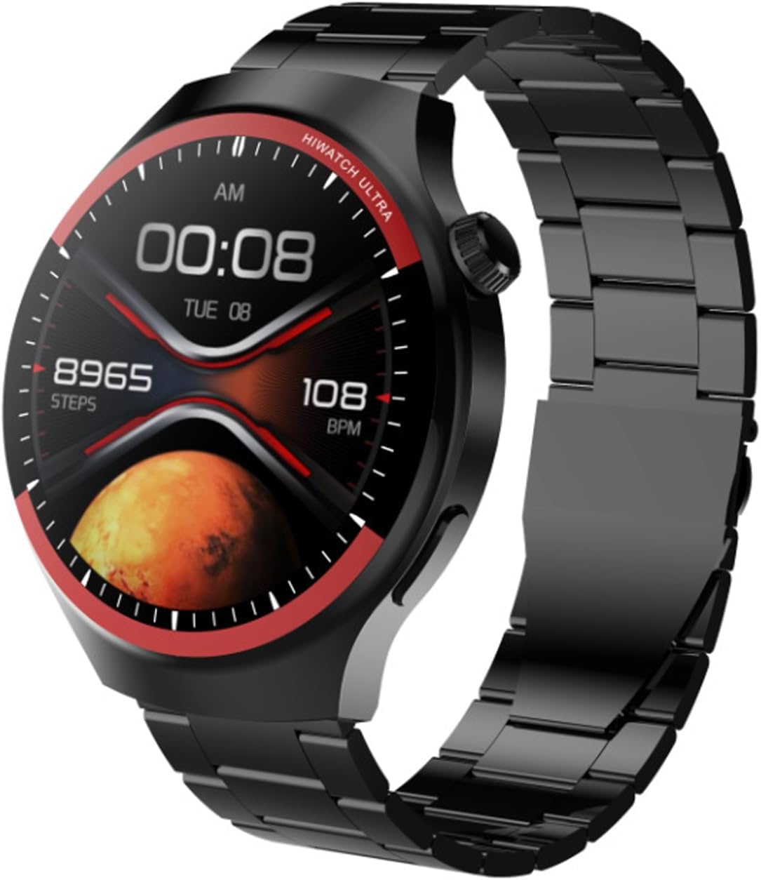 Qatteeey Smart Watch - 1.62 HD Large Screen Smart Watch, 7 Dynamic Sports Modes,Advanced Health Monitoring,Waterproof Mens for Android Phones iPhone Compatible Black