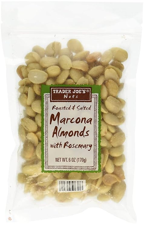 Trader Joe`s Roasted and Salted Marcona Almonds with Rosemary Net Wt. 6oz. 170g