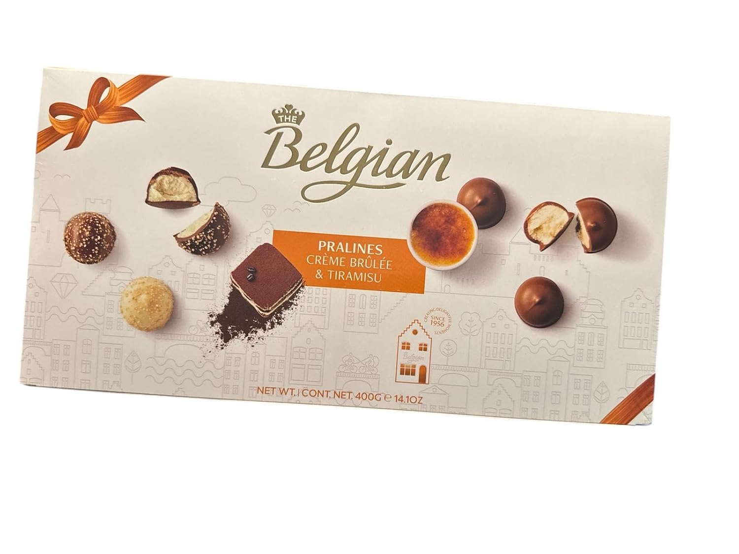 Belgian Praline Crème Brulee & Tiramisu Chocolate Truffles and Candies, Assorted, 8 oz