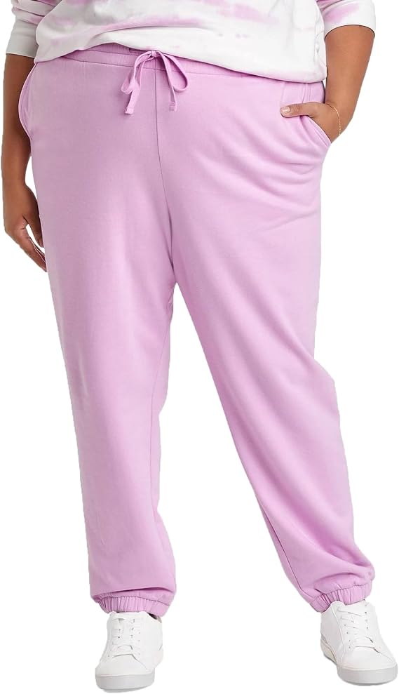 Ava & Viv Women's Plus Size Fleece Lounge Jogger Pants -