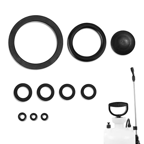 Rubber Sealing Ring,10pcs/ Set Pump Sprayer Parts Rubber Sealing Ring Essential Sprayer Accessories Seal Ring Replacement for Garden Sprayer 3/5/8L