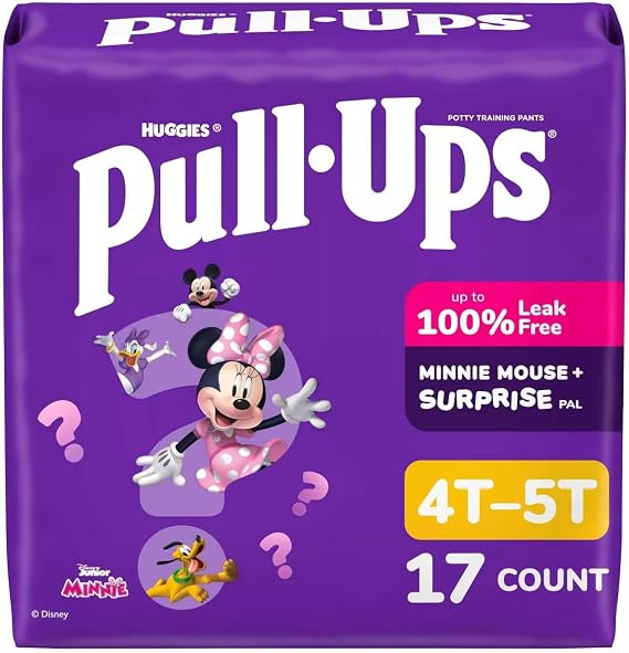 Pull-Ups Girls' Learning Designs Training Pants - Size 4T-5T - 17ct White