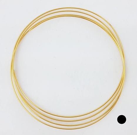 24K Solid Yellow Gold Wire, 20 Gauge, Round, 1/4 Hard, 1 Inch by CRAFT WIRE