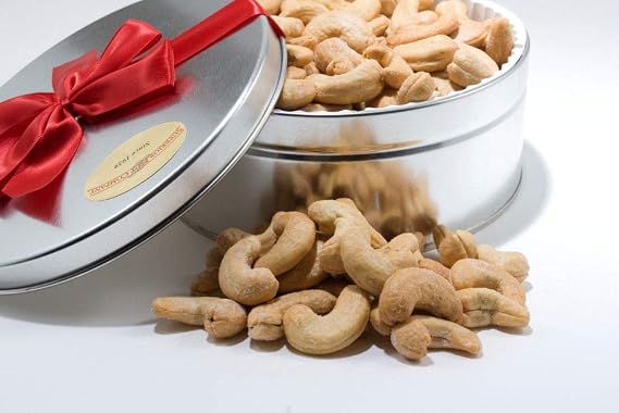 Holiday Salted Giant Whole Cashews Gift Tin