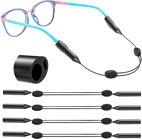 Eye Glasses Holder Strap - Adjustable Sunglasses Straps Cords for kids - Eyeglass Holders Around Neck - Eyewear String Lanyard Retainer