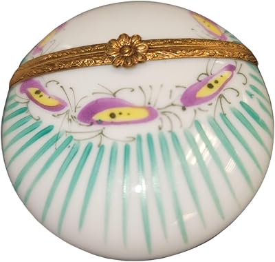 Limoges Lt Green Flat Round Pill