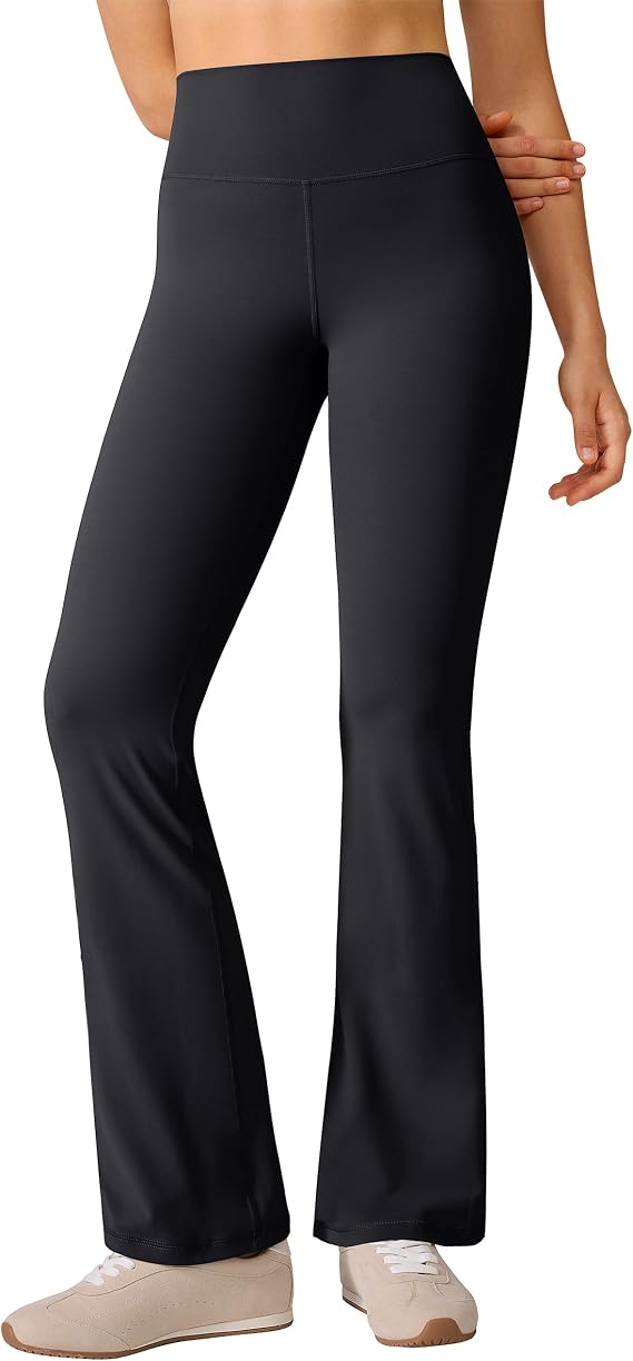 BAYDI Clouduxi Flare Leggings for Women 28"/30"/32"/34" | High Waisted, Wide Leg, Bootcut, Yoga Pants, Hidden Waistband Pocket
