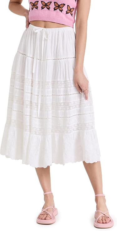 LOVESHACKFANCY Women's Donna Skirt