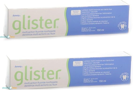 Amway Glister Fluoride Large Size Toothpaste 150 ML (2 Pieces)