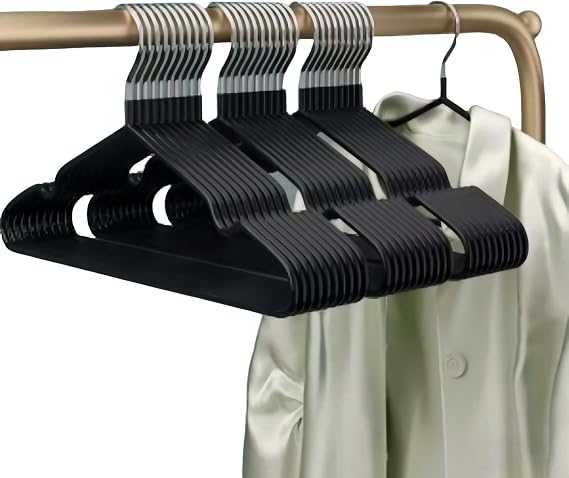 Heavy Duty Stainless Steel Hangers, Space-Saving and Non-Slip Clothes Hangers, Perfect for Jackets, Pants, and Dresses, Premium Metal Hangers for Closet Organization