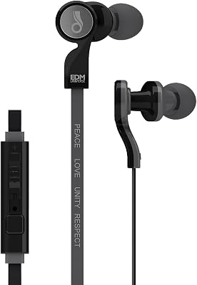 MEE audio EDM Universe D1P In-Ear Headphones with Headset Functionality PLURBlack