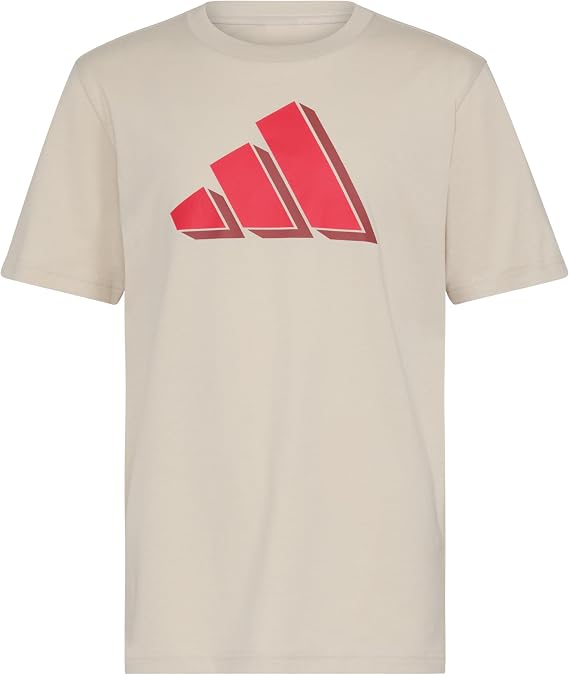 adidas Boys' Short Sleeve Big Logo Graphic Tee Shirt
