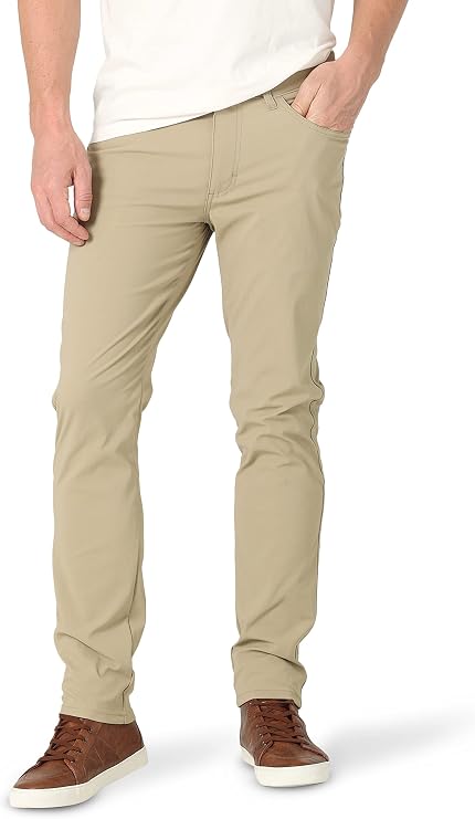 Lee Mens Extreme Motion 5 Pocket Synthetic Slim Fit PantPants