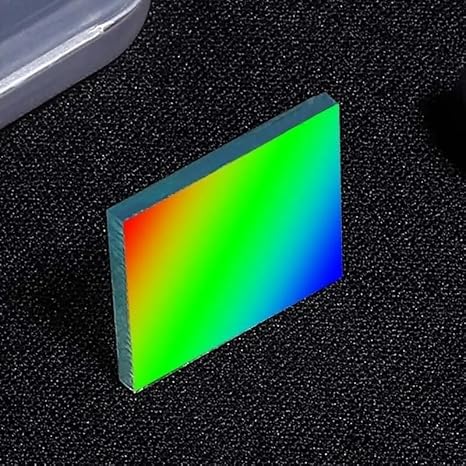 Diffraction Grating Holographic Glass 600-2400 Lines Physical Optics Experiment Spectroscopic Interference Optical Instrument (Color : 1000 Lines 1mm, Size : 20X20MM_2MM), PtaTt7151