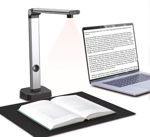 JOYUSING 14MP HD Document Scanner, Capture Size A3, Smart Multi-Language OCR, Convert to PDFWordTxtExcel on Windows and PDF on Mac System