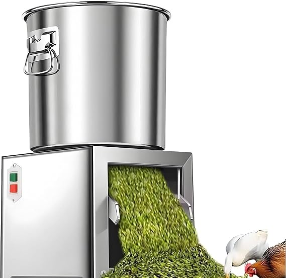 3500 RPM Commercial Food Processor, 1800W Electric Vegetable Dicer Chopper, Professional Vegetable Shredder Grater, Large Feeding Port for Efficient Animal Feeding