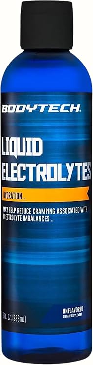 BodyTech Liquid Electrolytes Drops, Unflavored, 8 Fl Oz, 96 Servings