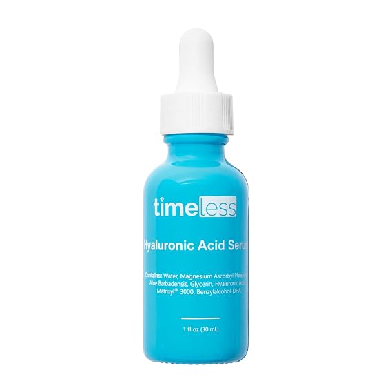 Timeless Hyaluronic Acid & Vitamin C Serum with Matrixyl 3000, 1 fl oz