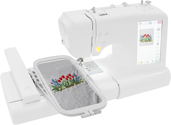 Embroidery Machine for beginners w/96 Embroidery Patterns & 162 Sewing Stitche, Automated Stitch Control, 7'' LCD Screen, embroidered sewing machine for tailoring stores, homes