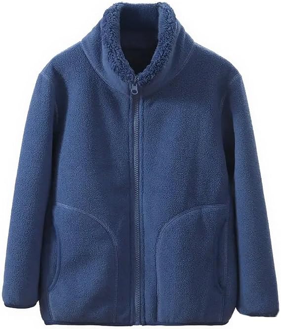 Girls' Fleece Jacket Full-zip Toddlers Kids Polar Coat Outwear