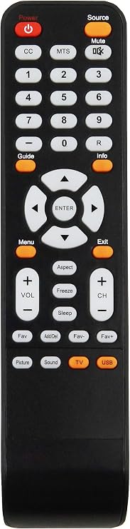 KR008Y008 Remote Control Replacement for Sceptre TV