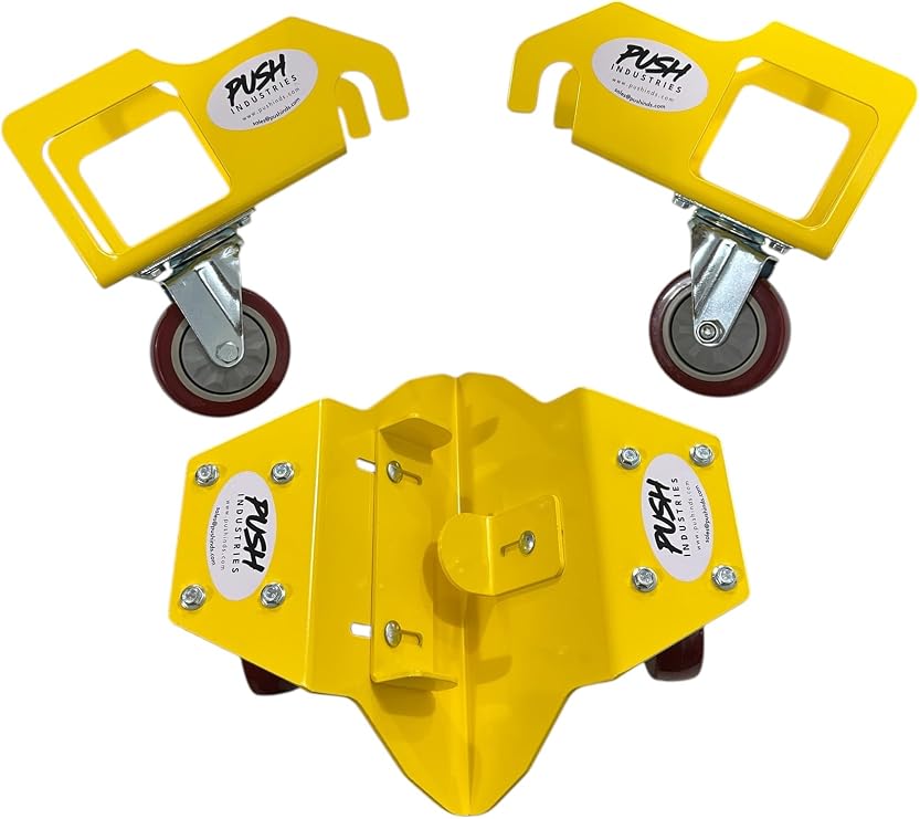 118.574 Push Industries Loader Wheels for John Deere 200CX, 120H and 120R Front End Loader NSL - Complete Dolly System