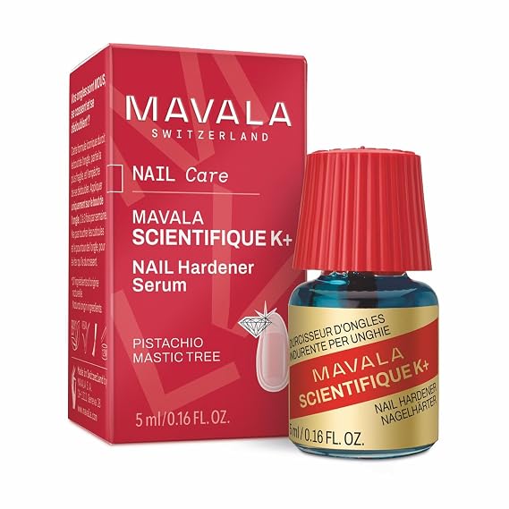 MAVALA Scientifique K+ Keratin Hardener Strengthener | Protect Nails | Avoid Breaking and Splitting | Supports Natural Keratinization | Multi-color, 0.16 Fl Oz