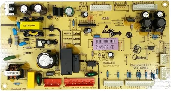 Refrigerator Control Board,Compatible for Midea, CE-BCD482WE-SQ 17131000002282 Fridge Circuit PCB Freezer Board,Replace The Inverter