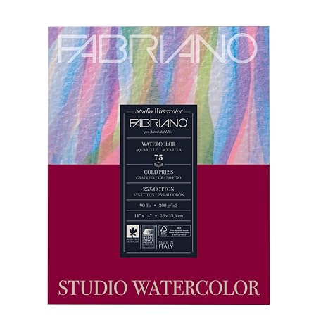 Watercolor Pad, Cold-Press, 11" x 14", 90 lbs., 75 Sheets