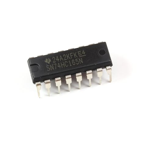 74HC165 ICS and Semiconductors, 8 Bit Parallel Load Shift Register, DIP 16 (Pack of 15)