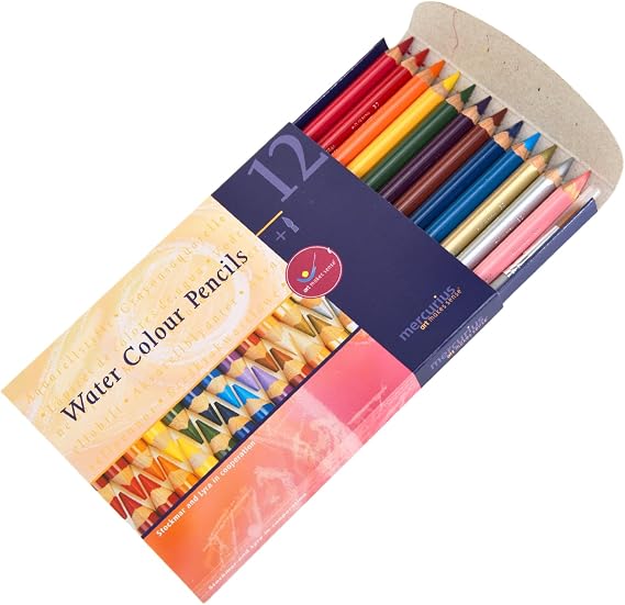 Mercurius Triangular Watercolour Pencils, Multicolor