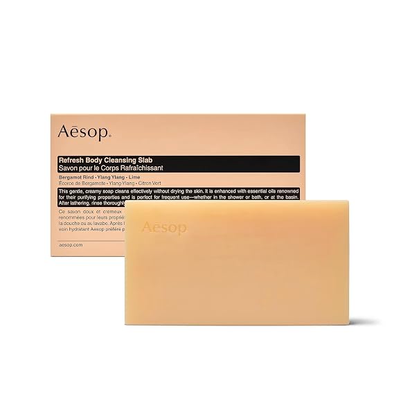 Aesop Refresh Body Cleansing Slab | Non-Drying Gentle Bar Soap Boosted With Botanical Oils | 10.9oz / 310g