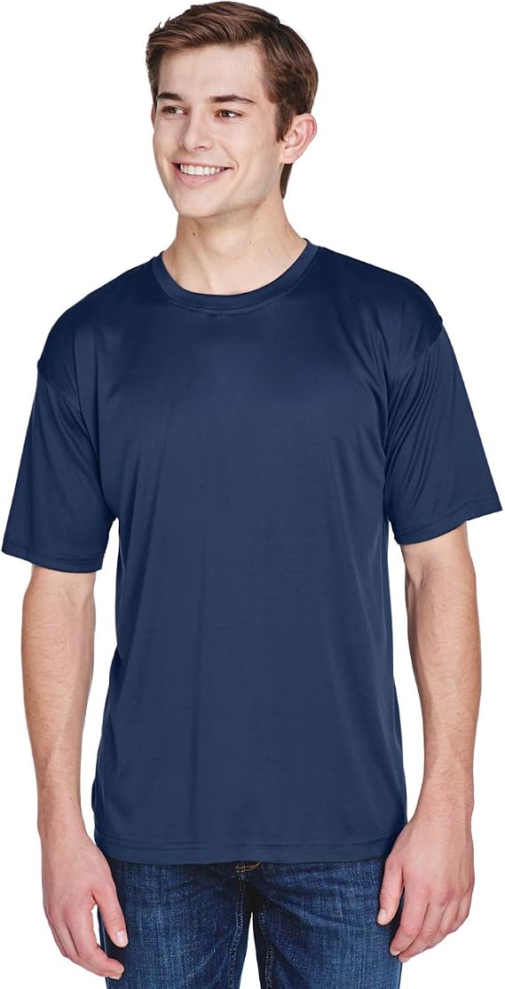 UltraClub Men's Cool & Dry Basic Performance T-Shirt XL NAVY