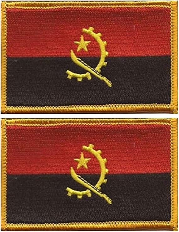 2 Pcs World National Flag Patches Tactical Morale Patch Set ABG5
