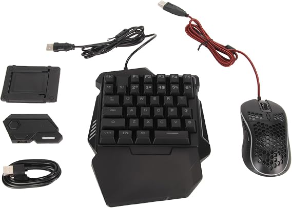 Mix Se Keyboard Mouse Converter + G7 Gaming Keyboard + 86 Mouse + Stand - Android iOS PUBG Mobile FPS Controller