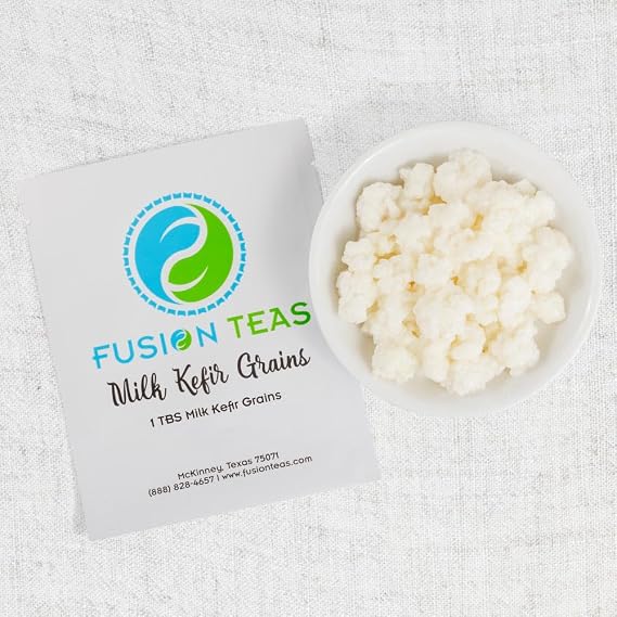 2 TBSP Milk Kefir Grains and ebook Milk Kefir Unleashed by Thomas Egbert - Fresh Live Active Probiotic Starter Cultures