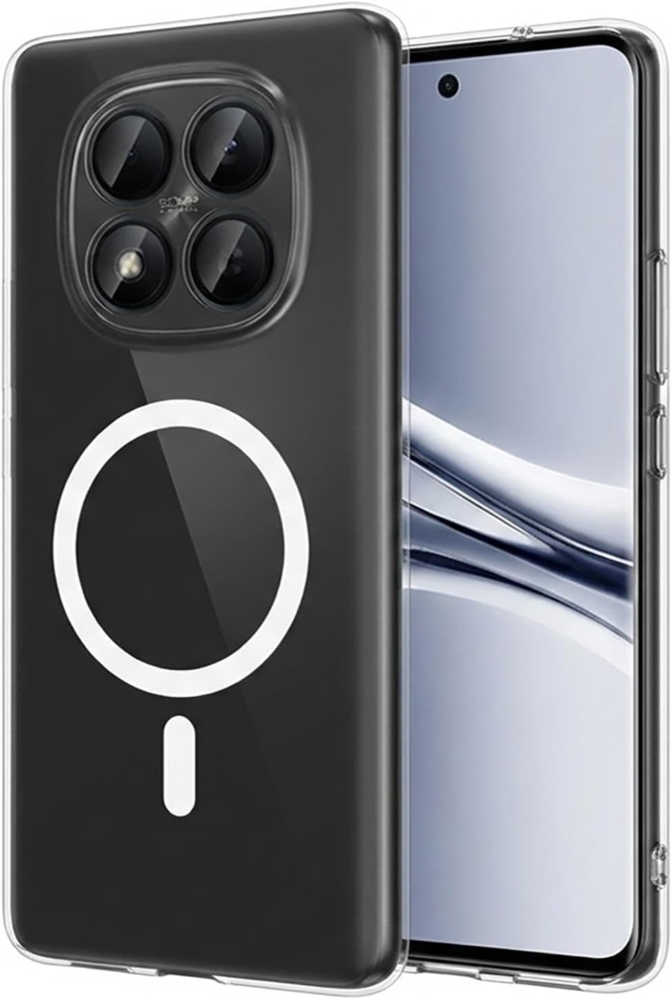 Microsonic Xiaomi Redmi Note 15 Pro Plus için Kılıf MagSafe Clear Sararmaz Şeffaf [Redmi Note 15 Pro Plus 5G ile Uyumlu Kılıf - Şeffaf]