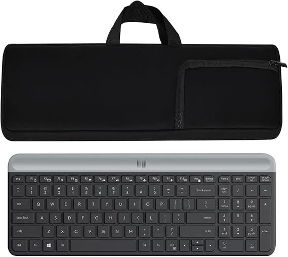 Laptop Keyboard Bag for Logitech MK470/K780 Wireless Keyboard Mouse Combo | Keyboard Travel Sleeve,Neoprene Material Shockproof Waterproof Case (Bag Only)Black