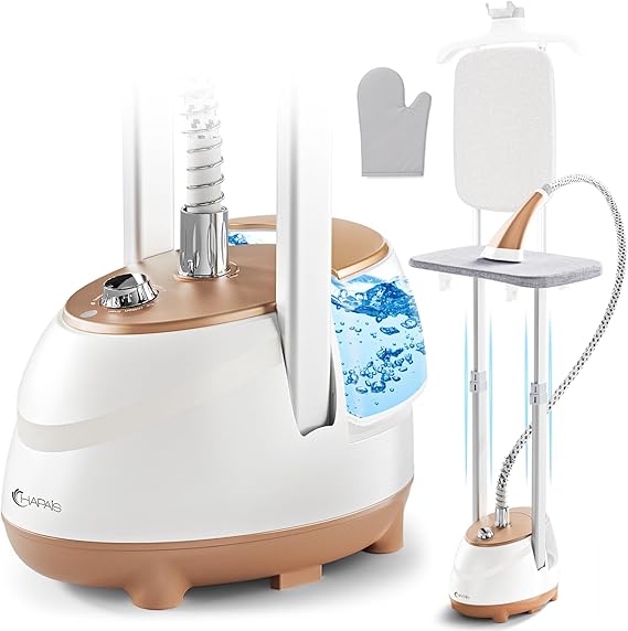 HAPAIS Steamer for Clothes, 1800W Standing Garment Steamer 30s Heat-up