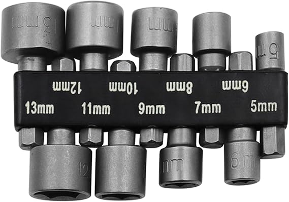 9/14 Piece Socket Nut Driver Set, Hex Drill Bit Set, Impact Driver Socket Adapter, Hand Drill, Electric Screwdriver