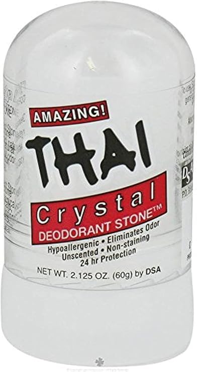 Thai Deodorant Stone Pure and Natural Crystal Mini Stick - 2 oz