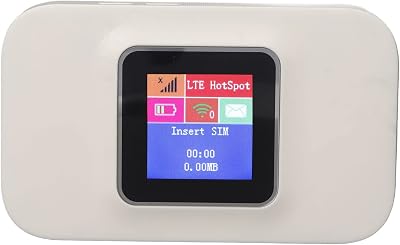 4G WiFi Mobile Hotspot Router, Portable WiFi Modem Router with SIM Card Slot, 300Mbps Wireless Pocket WiFi Device, Connect Up to 10 Users, for Secure Internet Everywhere